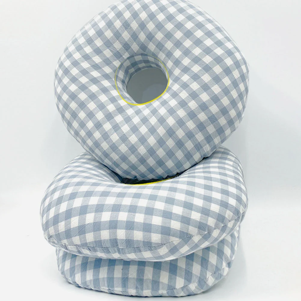 Donut Side Pillow Sleepers Piercing Travel Pillows for Neck Ear Bed Sleeping Sponge