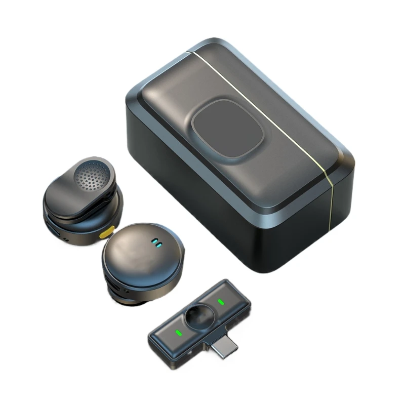 

Wireless Lapels Microphones Wireless Receiver for Live Streaming Case