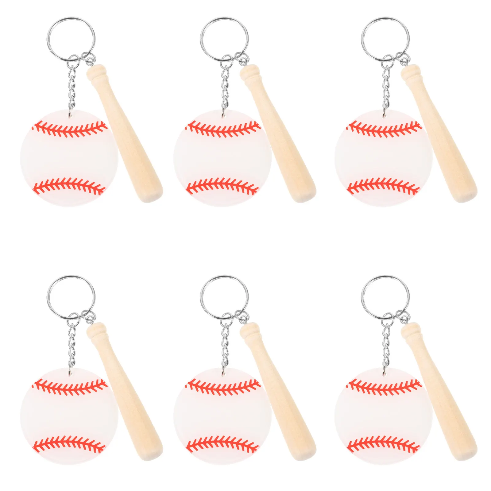 

Набор из 10 брелоков для ключей в виде бейсбольных мячей, привлекательные подвески для сумок, кольца для ключей для женщин и мужчин, аксессуары для ключей, подарок для фанатов спорта, брелок для софтбола