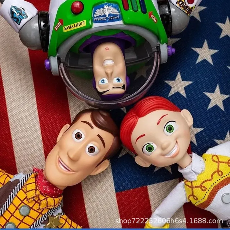 40 cm Disney Toy Story 4 Figurka anime Talking Woody Buzz Jessie Figurki akcji Dekoracja Kolekcja modeli Świąteczne zabawki Prezenty