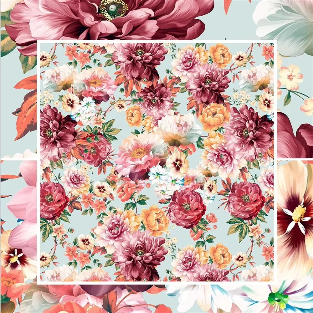 custom papel de parede 3d beautiful flowers mural wallpaper for living room home decor landscape wall paper stickers landscape