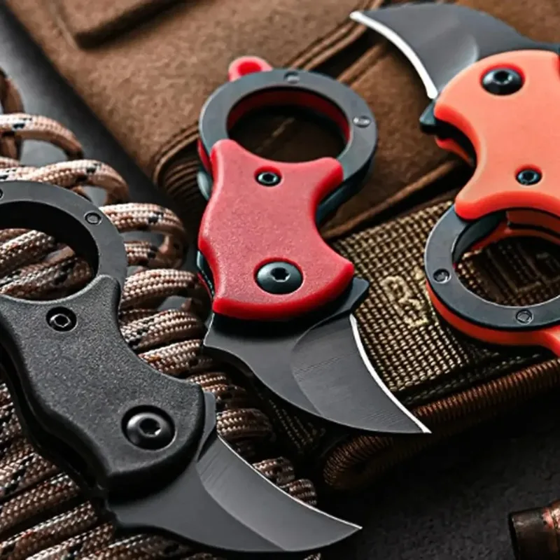 1pc Small Pocket Knife for Men Carabiner Knife Outdoor Folding Knife Mini Portable Pocket Utility for Outdoor Activities Camping