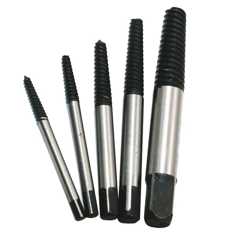 5 pz/set vite centro estrattore punte guida Set tubo rotto estrattore rotto danneggiato bullone rimozione rimozione velocità facile Set