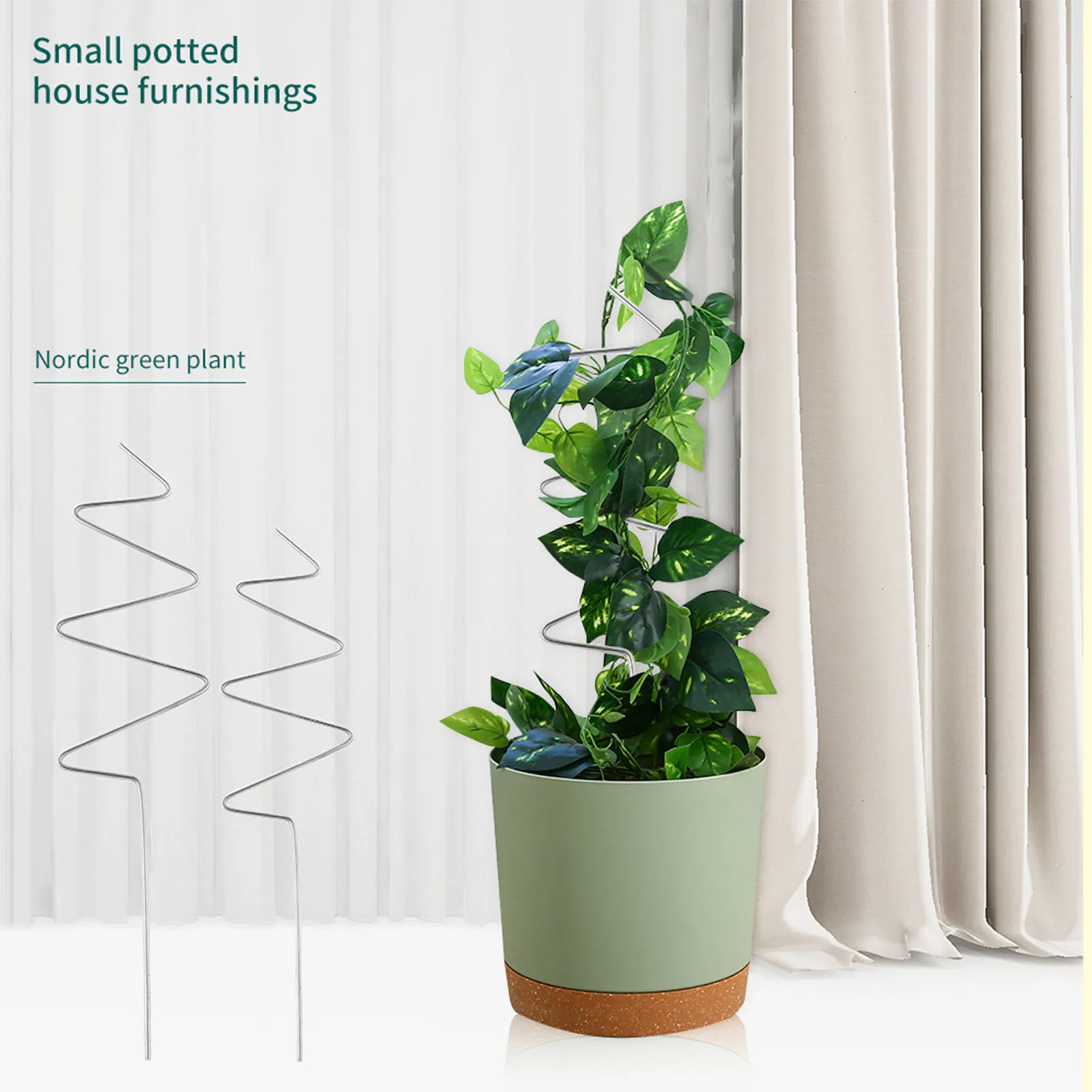 Metal Plant Climbing Frame Flower Pot Vine Trellis Holder Indoor Creative Iron Plants Climbing Support Stake Rattan Stand Rack