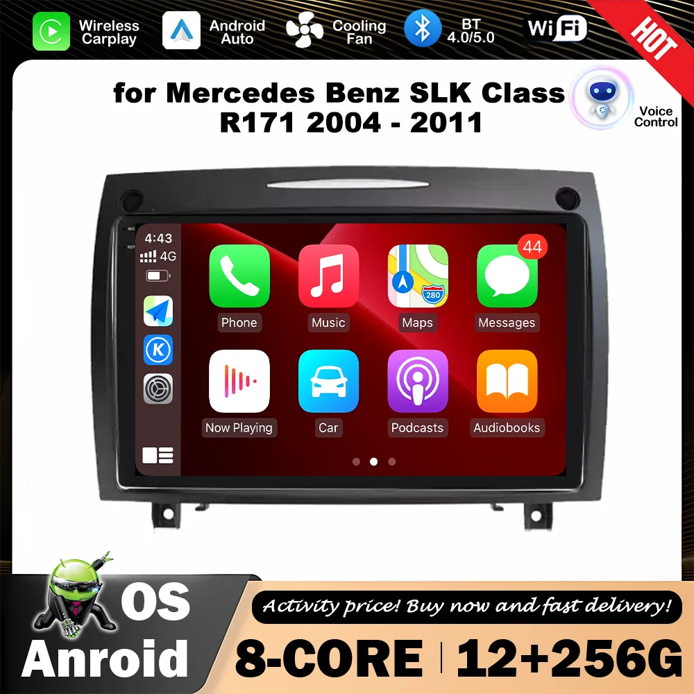 

9 '' Car HD Multimedia Radio Player Intelligent System Wireless Bluetooth GPS Navi for Mercedes Benz SLK Class R171 2004 - 2011
