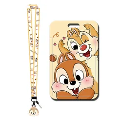 Cute Squirrel Brother Credential Holder Cartoon Lanyards for Key Neck Strap Phone Charm Strap Keychain Keyring Accessories Gifts