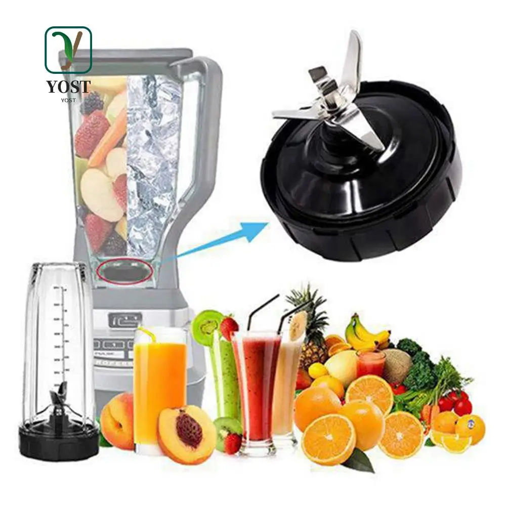 YOST-Replacement Parts Extractor Blade With 18Oz 24Oz Cup And Spout Lid For 1200W Ninja Auto-IQ Blender,7 Fins Gear Parts
