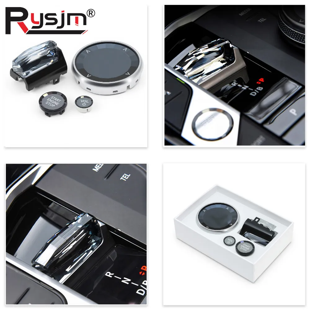 

N Car Accsesory For BMW G20 G12 I3 I01 I7 G70 Ix3 G08 X5 G05 X6 G06 X7 G07 Paddle Shifter Crystal 4Pcs Crystal Gear Shift Knob