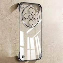 For OPPO Find X8 Pro Plating Frameless Phone Case For Oppo Find X 8 X7 Ultra FindX6 Pro X5 Borderless Transparent Back Cover