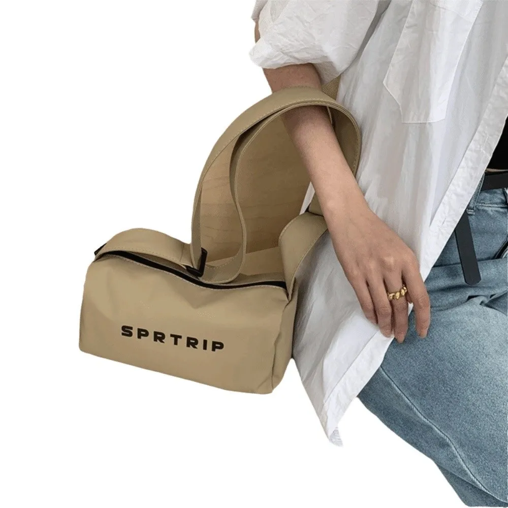 

Casual Oxford Cloth Square Bag Large Capacity Adjustable Strap Sports Messenger Bag Waterproof Japanese Style
