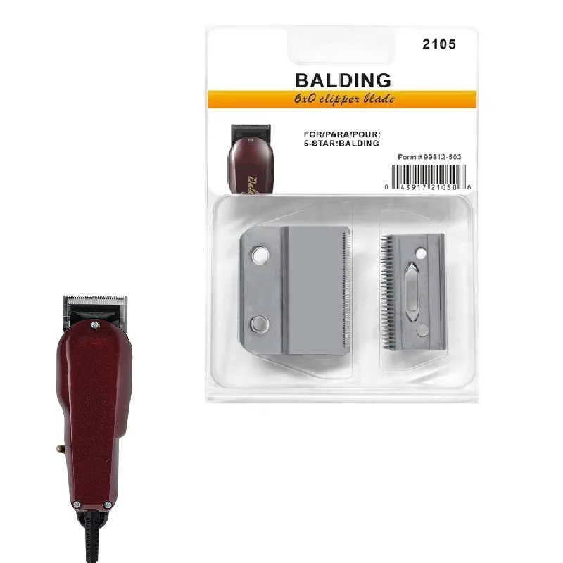

# 2105, профессиональное прецизионное лезвие 6X0, совместимое с машинкой для стрижки волос Wahl Professional 5 Star Series Balding 8110, серебро