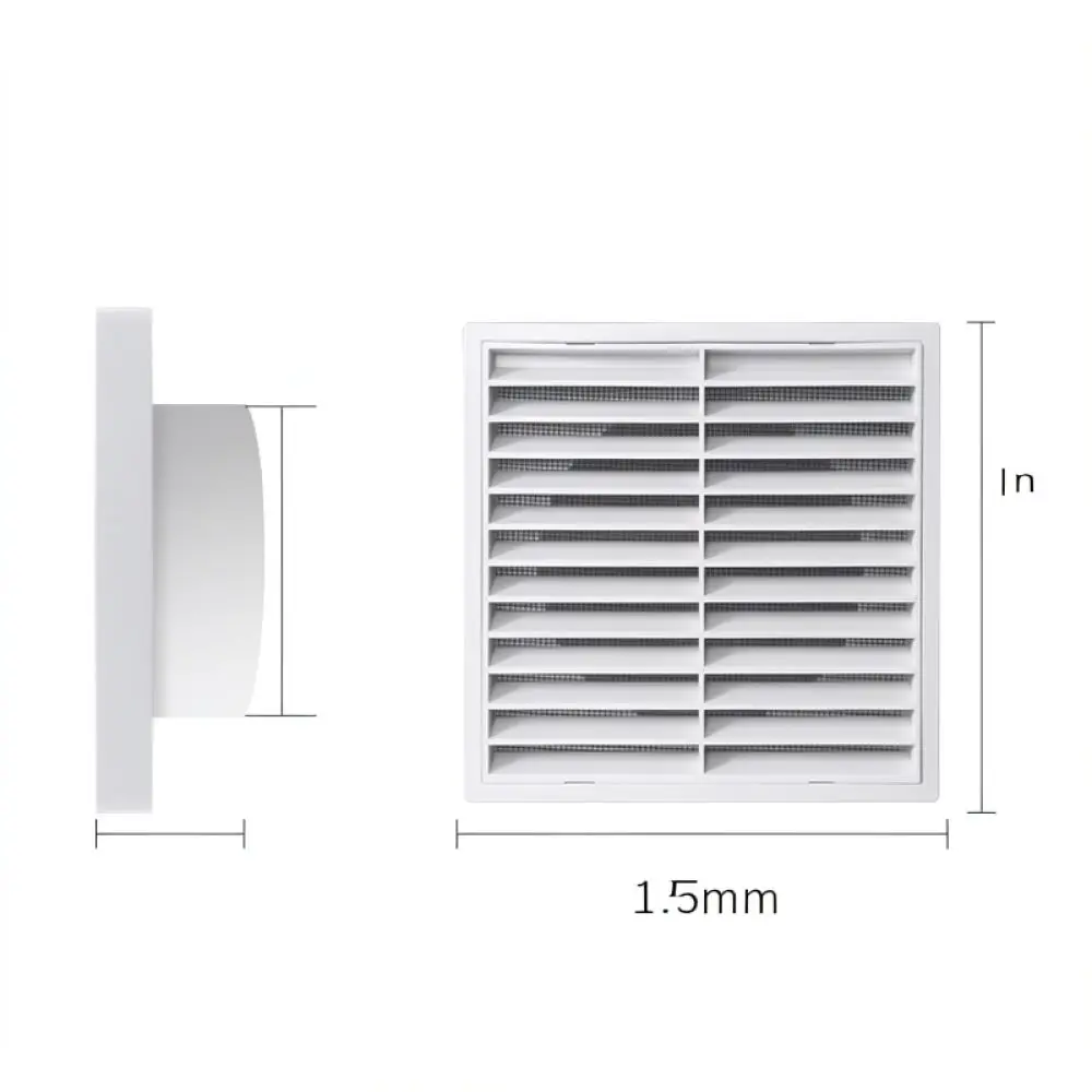 Outdoor Wall Air Vent Cover Round Louver Rainproof Grille For Exhaust Fan Dryer Ducting Ventilation System Protector
