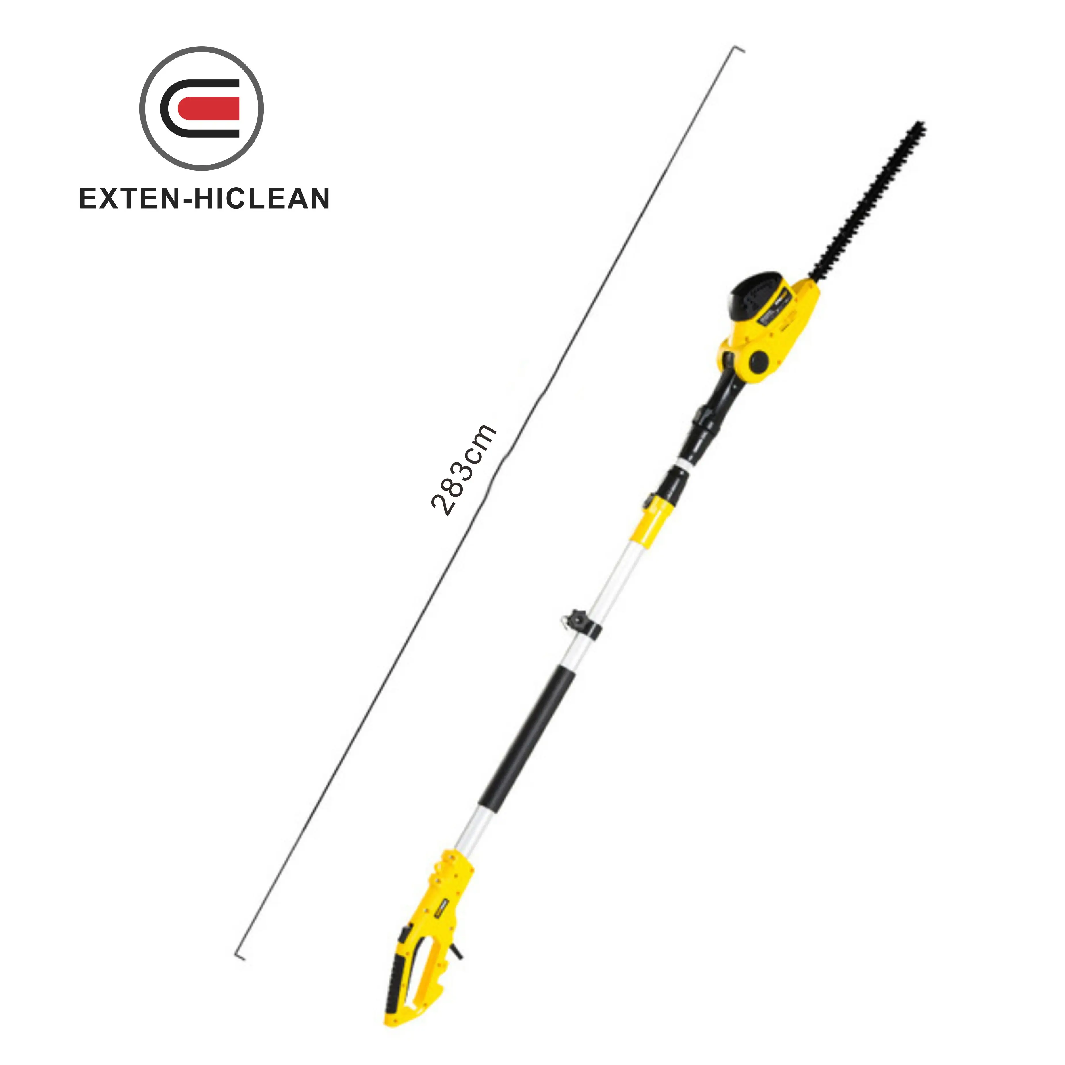 Extentool long reach hedge trimmer pole cordless chainsaw adjustable length garden tools