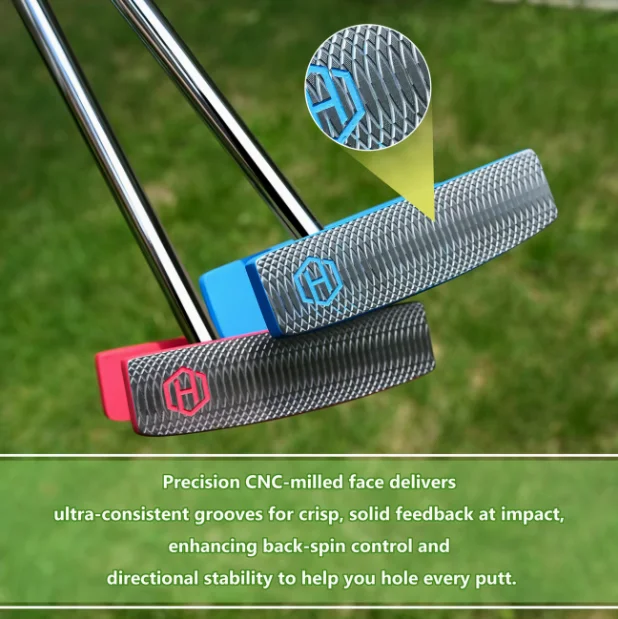 Golf club, H-shaped multi-functional putter, can be used to push the ball from both sides. Can be used by both left- and right-h