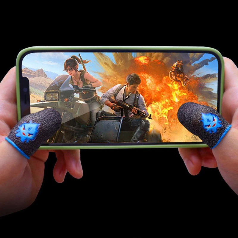 Practical Portable Gaming Finger Sleeve Mobile Game Fingertips Cover Sweat Proof Anti-slip Touch Screen Fingertip Gloves