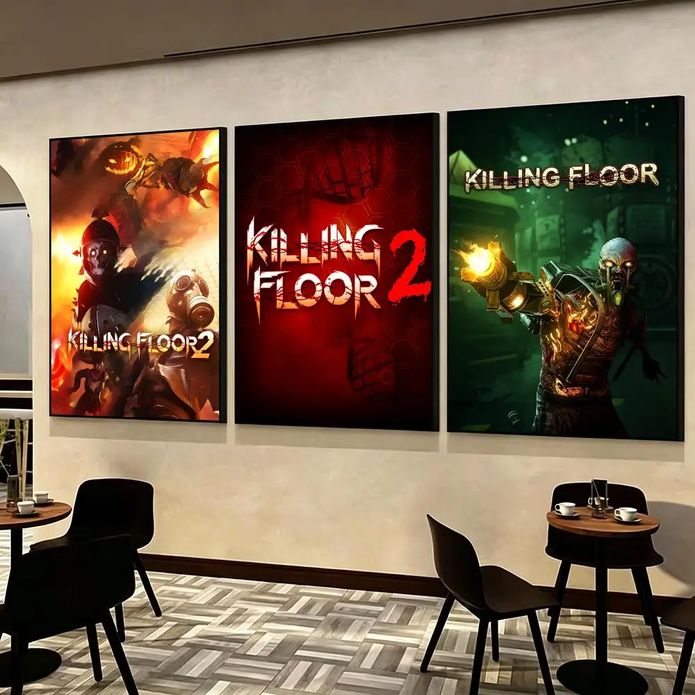 Game Killing Floor Poster Poster HD Printing self‑stick Modern upscale Style Wall Art Home Decor For Office Bedroom Gift