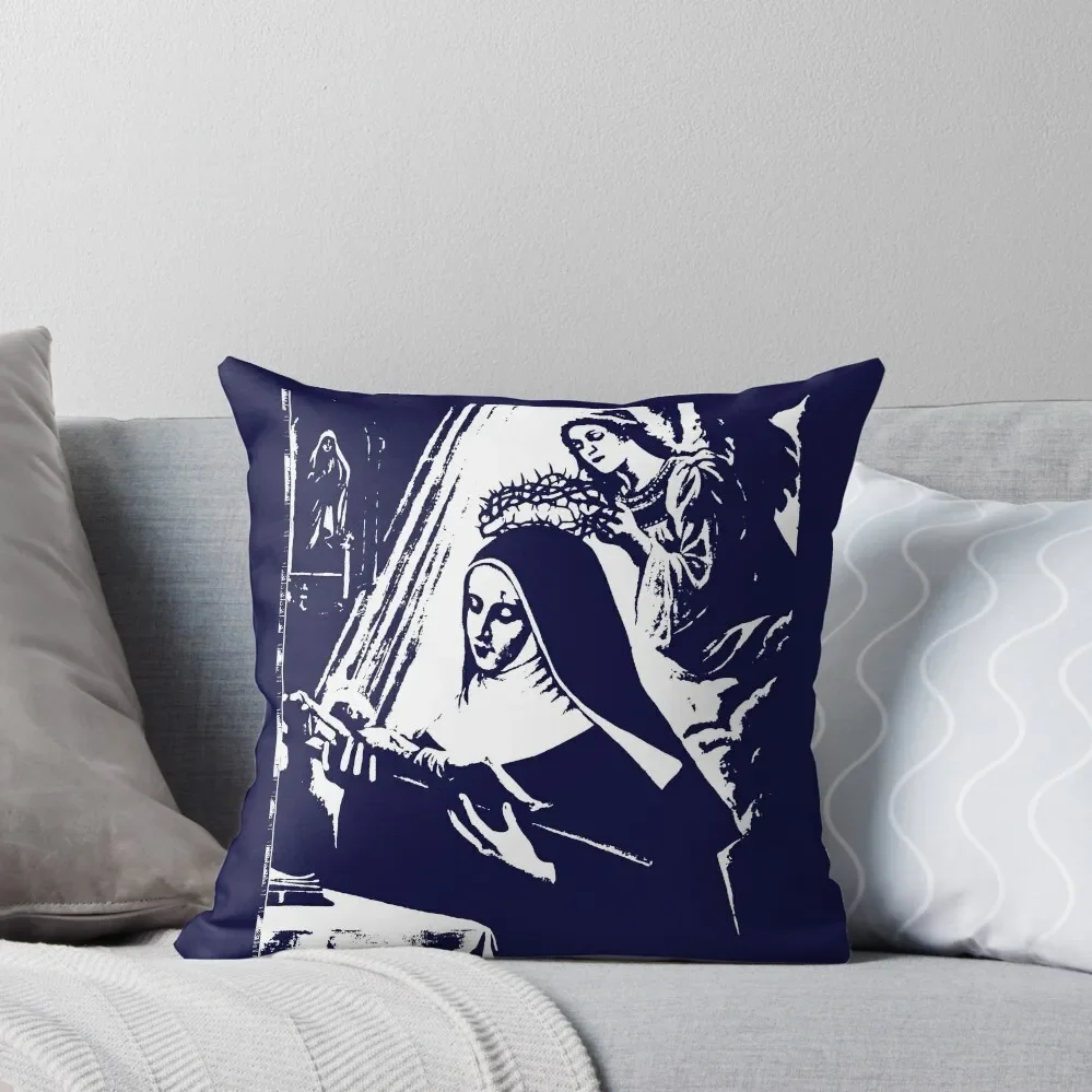 

Saint Rita of Cascia Throw Pillow Pillowcases For Pillows Sofas Covers pillow