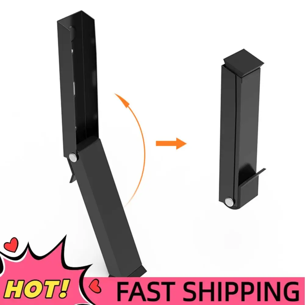 

Металлический дверной стопор-блокиратор для ворот, держатель двери с легким нажатием педали (черный)