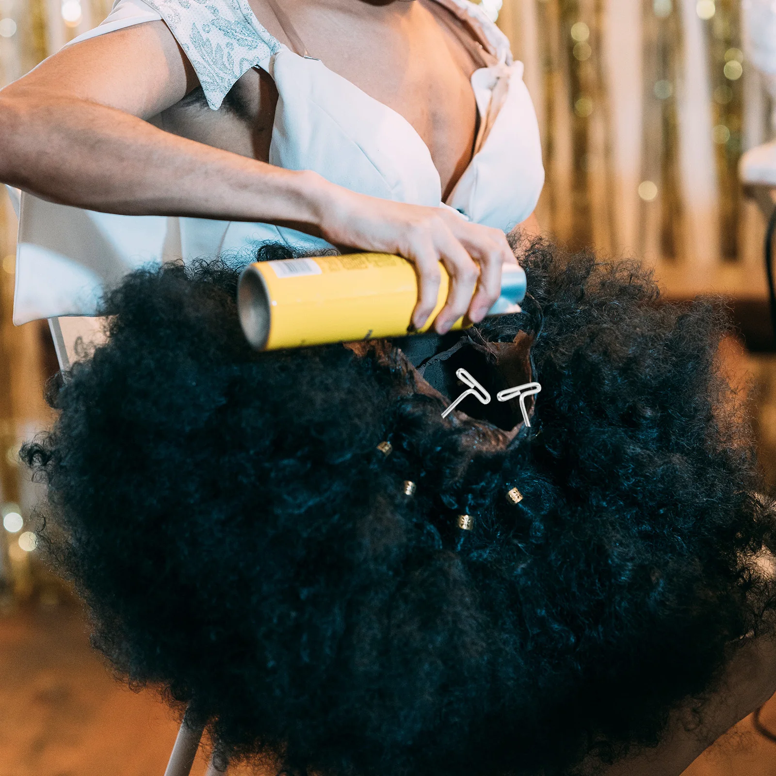 100 قطعة دبابيس الفولاذ المقاوم للصدأ T دبابيس للشعر المستعار عقد حاد سهل إدراج إزالة الحرفية حجب الحياكة الخياطة #5