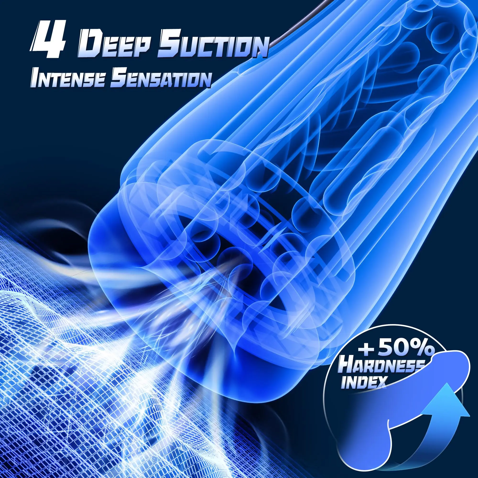Male Masturbator Penis Pump Adult Sex Toys for 18 Men with 4 Sucking 9 Vibration Modes LED Display Pocket Pussy Realistic Vagina - Image 3