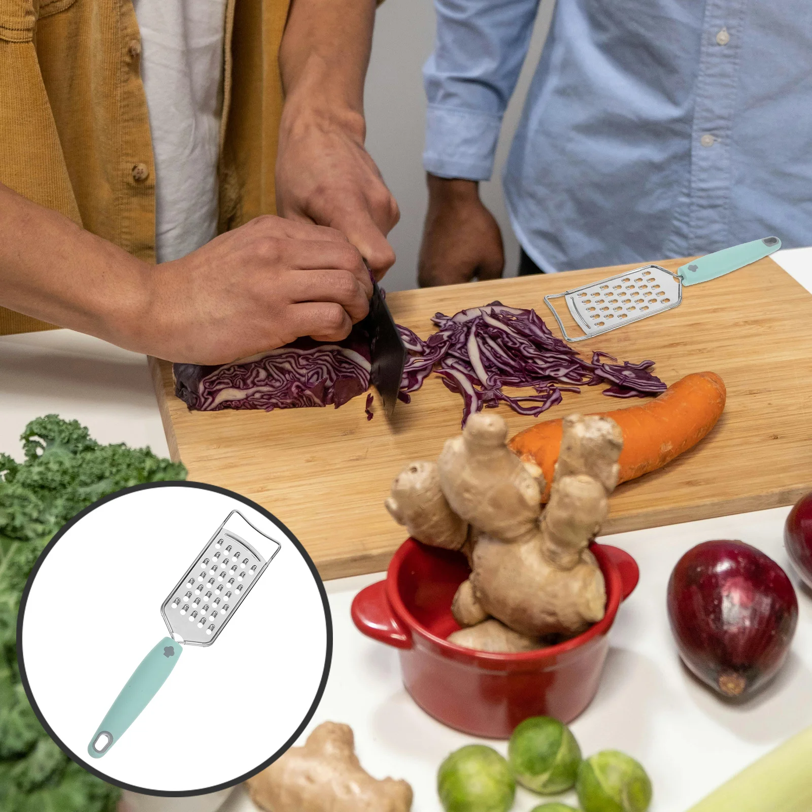 

Stainless Steel Carrot Grater Compact Kitchen Handheld Vegetable Shredder For Cheese Chocolate Pp Material Grating