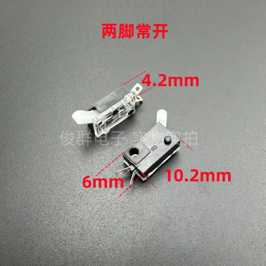 10pcs/limit switch movement reset switch inching detection button MDS-11F02-100 transparent blade switch