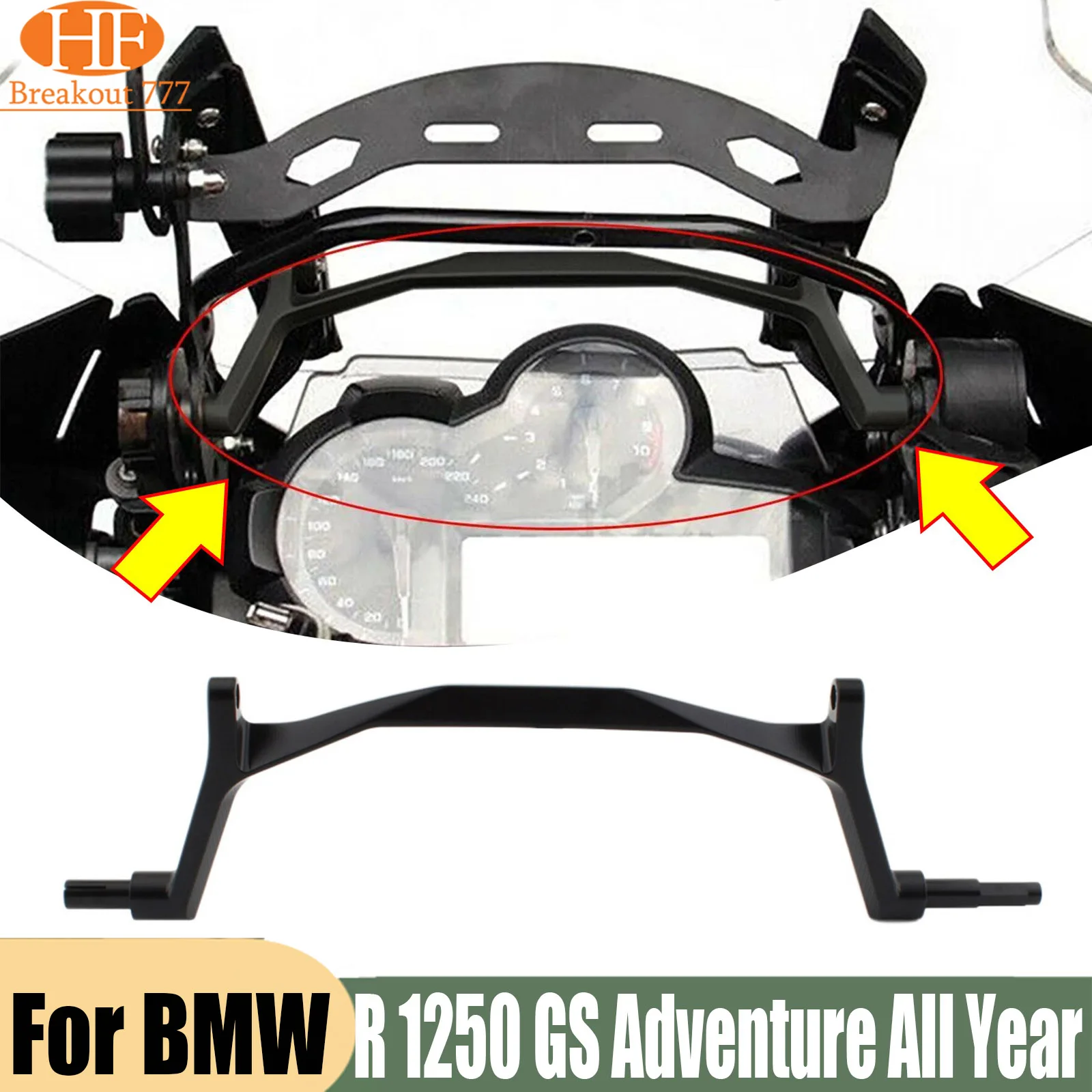 FOR BMW R 1200 GS LC 2013 -2025 Windshield Bracket Holder Mount FOR BMW R 1250 GS Adventure All Year