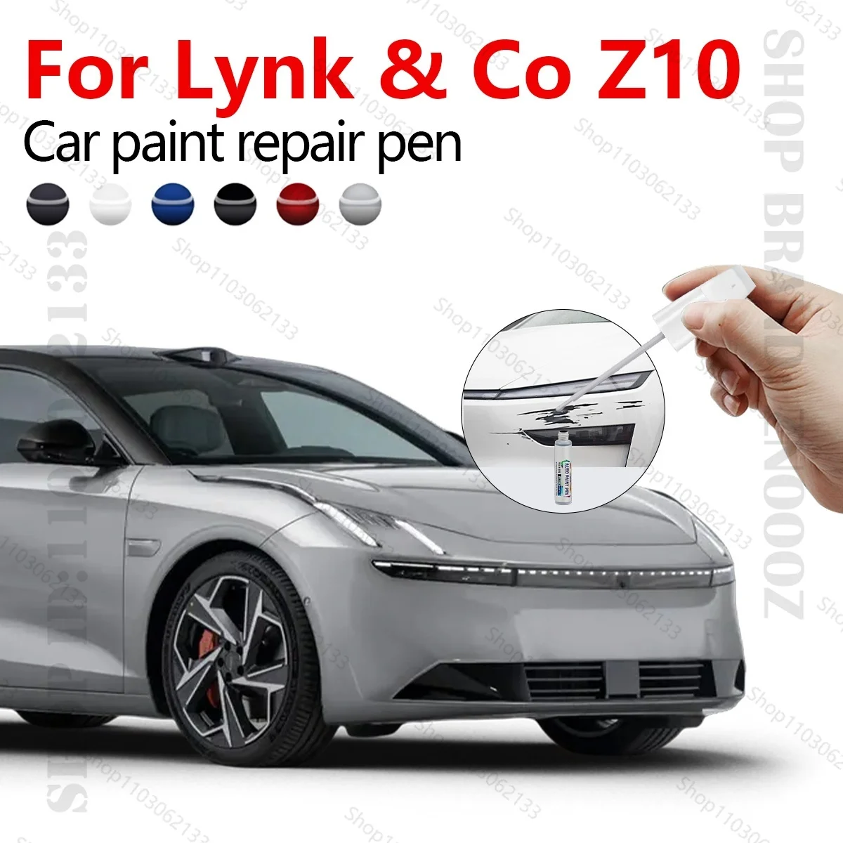 

Ручка для ремонта автомобильной краски, аксессуары для ремонта царапин, черный, серый, красный, серебристый, ранково-синий для GEELY Lynk & Co Z10