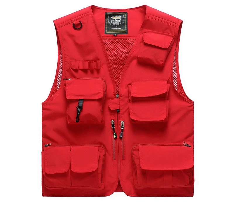 

Four Seasons Outdoor Multi-pocket Tooling Vest for Photography Fishing Team Building Tourism