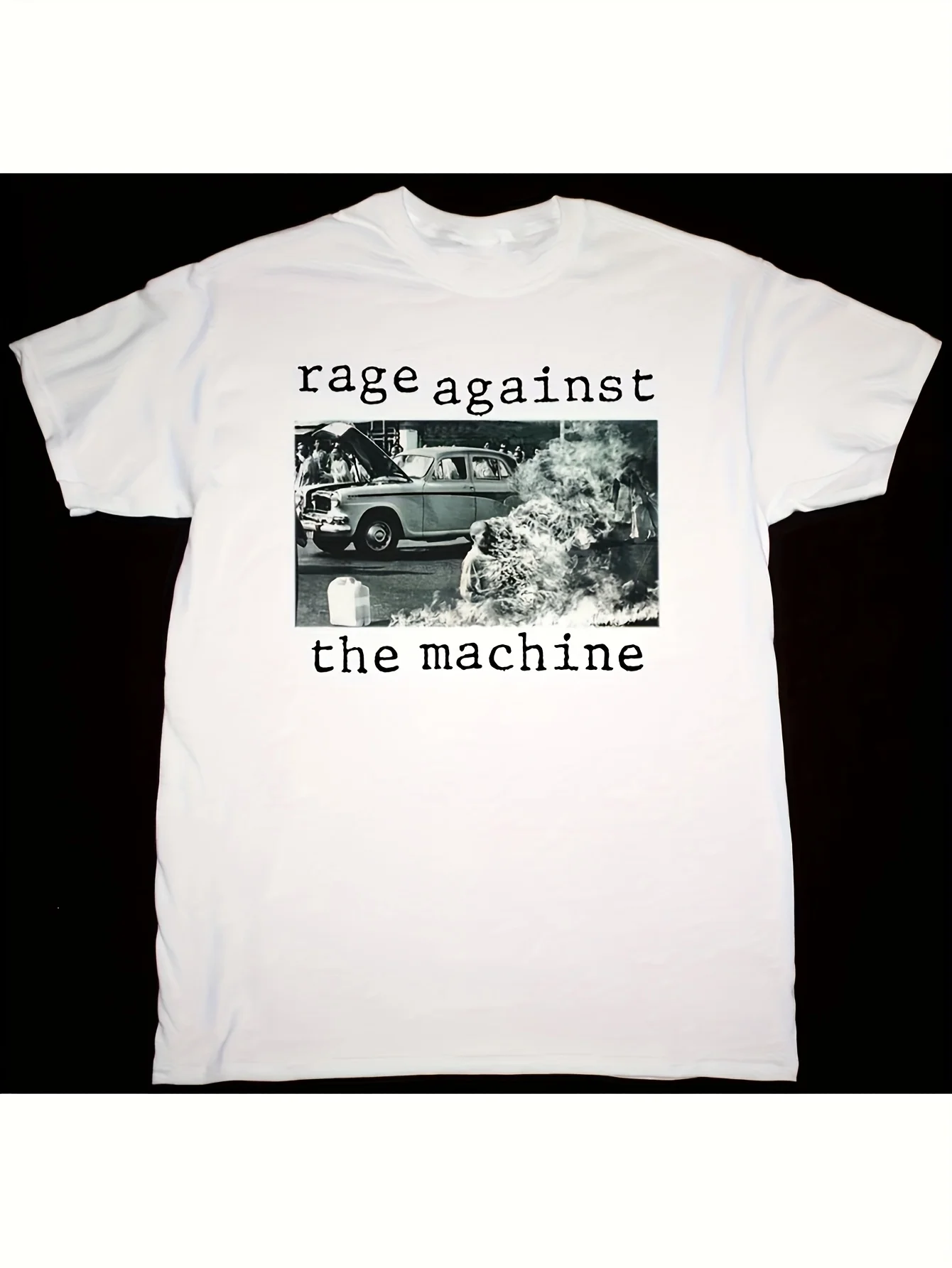 

Vtg RAGE AGAINST THE MACHINE RATM 1992 Cotton White Unisex Full Size Shirt