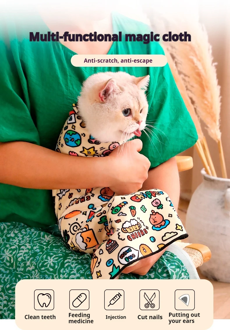 WalkingWay Pet Wrap Cloth Anti-grappling Self-adhesive Magic Folding Cloth Protective Case Photograph SLR Lens Storage Bag