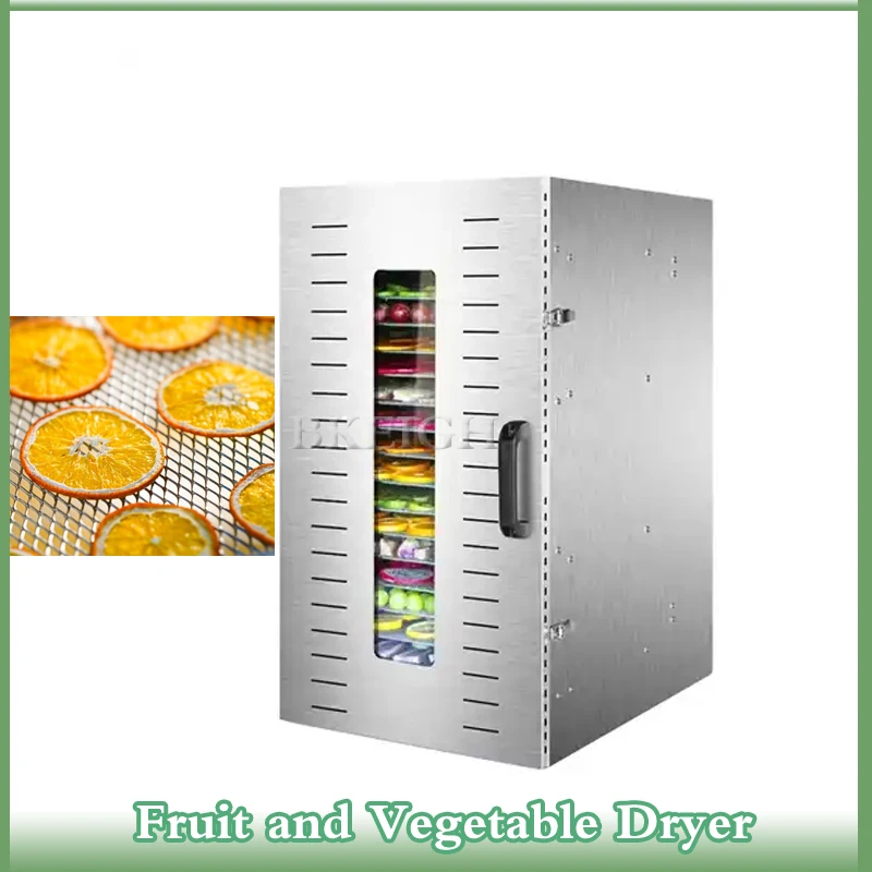 

Popular 16 Tray Meat And Fruit Dryer, Vegetable And Lemon Slice Dehydrator, Commercial Dryer