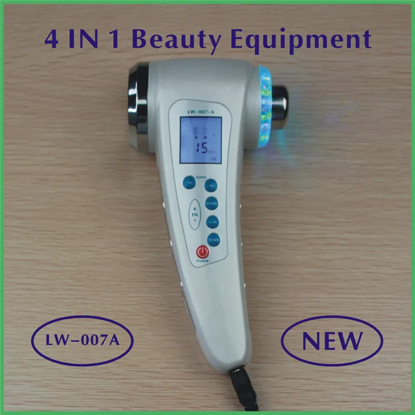 4-in-1 Ultrasonic Photon Beauty Device 3MHz & 1Mhz Skin Care Multifunctional Weight Loss Photon Ultrasound for Facial Treatment