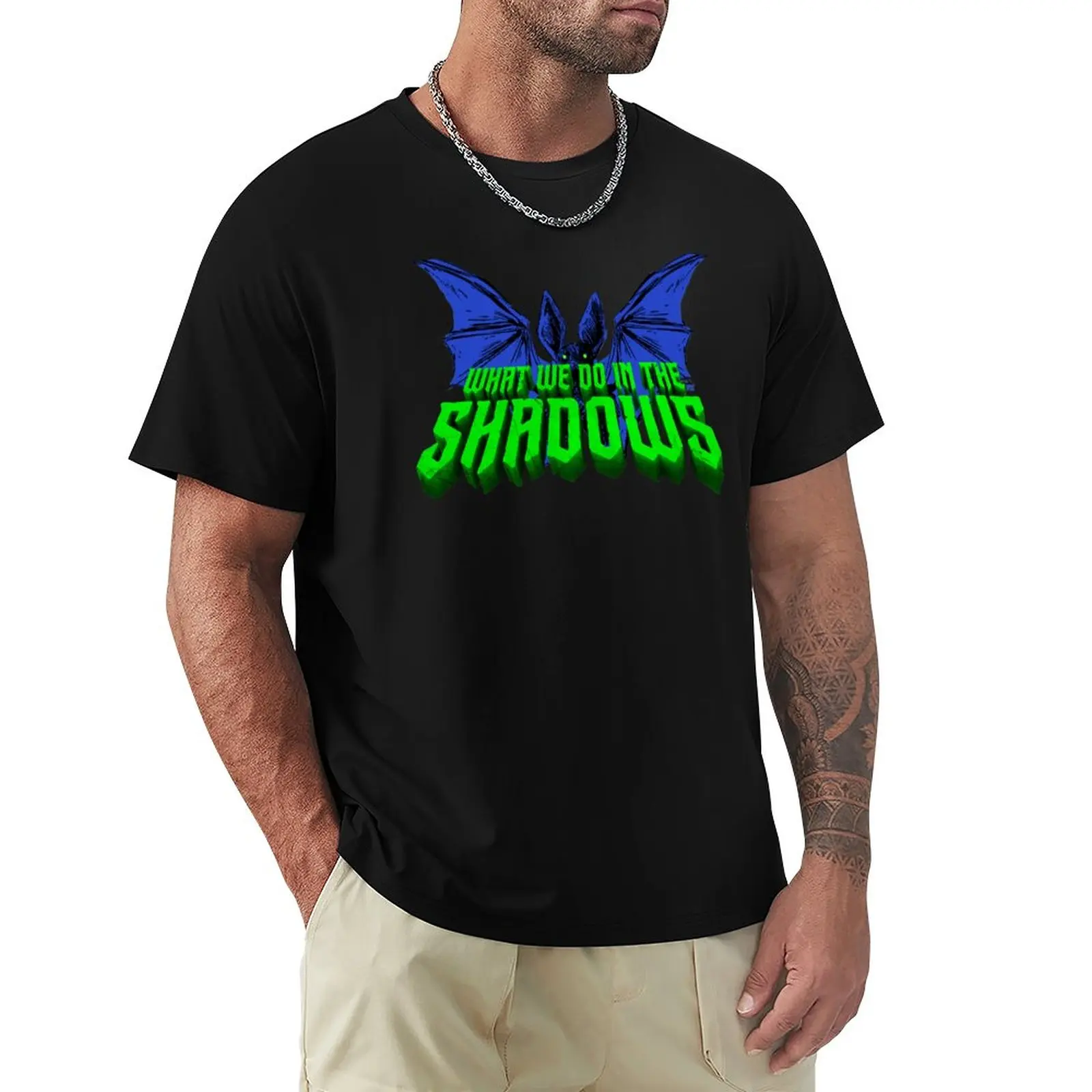 

What We Do in the Shadows Bat Logo T Shirt T-Shirt summer top graphic t shirts plus size tops mens plain t shirts