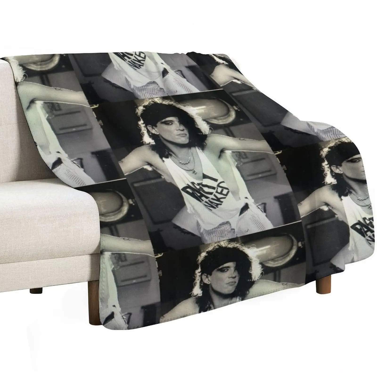 RATT STEPHEN PEARCY by Neil Zlowzower Print 2023 Throw Blanket Heavy Summer Bed Fashionable Bed linens bed plaid Blankets