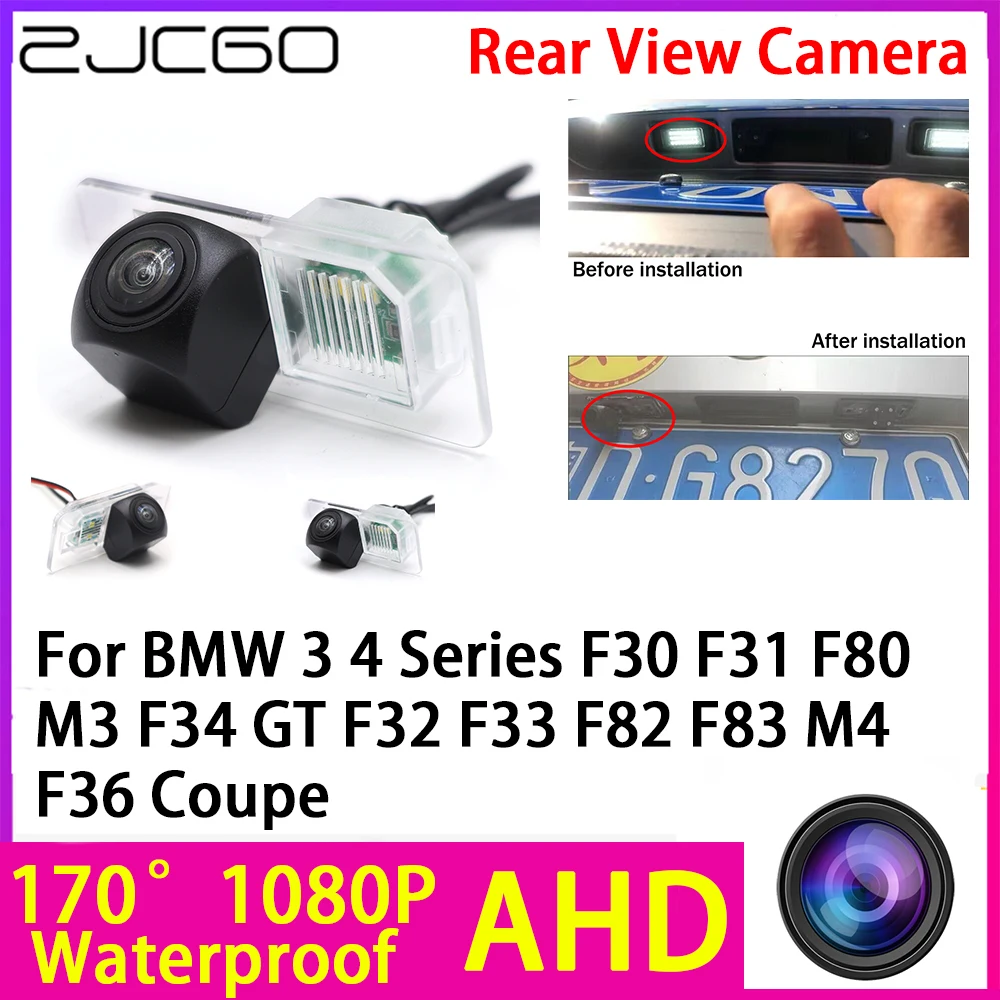 

AHD 1080P Reverse Rear View Camera Night Vision Waterproof for BMW 3 4 Series F30 F31 F80 M3 F34 GT F32 F33 F82 F83 M4 F36 Coupe