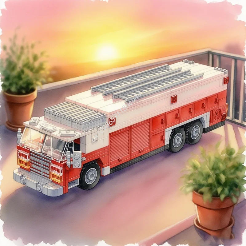 

430pcs MOC FDNY Style Heavy Rescue City Fire Model Building Blocks Construction Idea Toys Christmas Gifts Education Brick