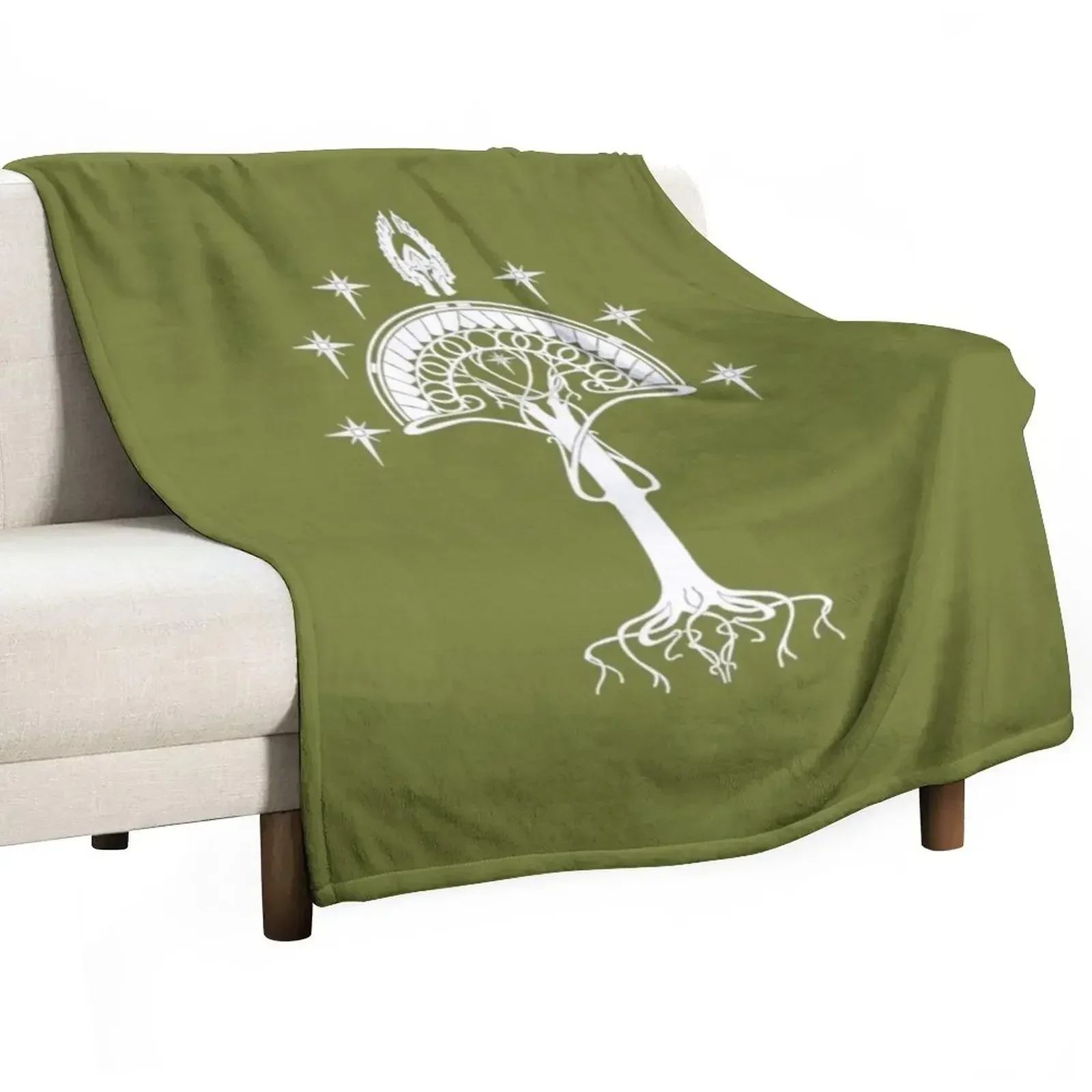 Sigil of the United Kingdom of Arnor and Gondor Throw Blanket Cute Decoratives Blankets