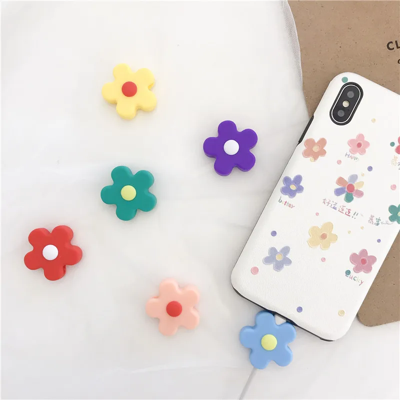 Cable Protector Winder Cute Cartoon Cover Protect Case Wire Organizer Bite Holder For IPhone Micro Usb Earphone Cable