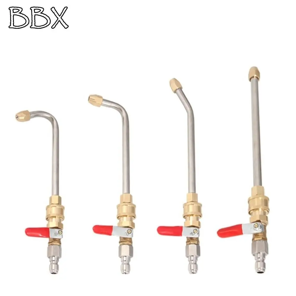 

High Pressure Car Washer Extension Wand Metal Jet Corrosion Resistant Car Quick Nozzle 1/4 Inch Garden Sprayer Eave Cleaning