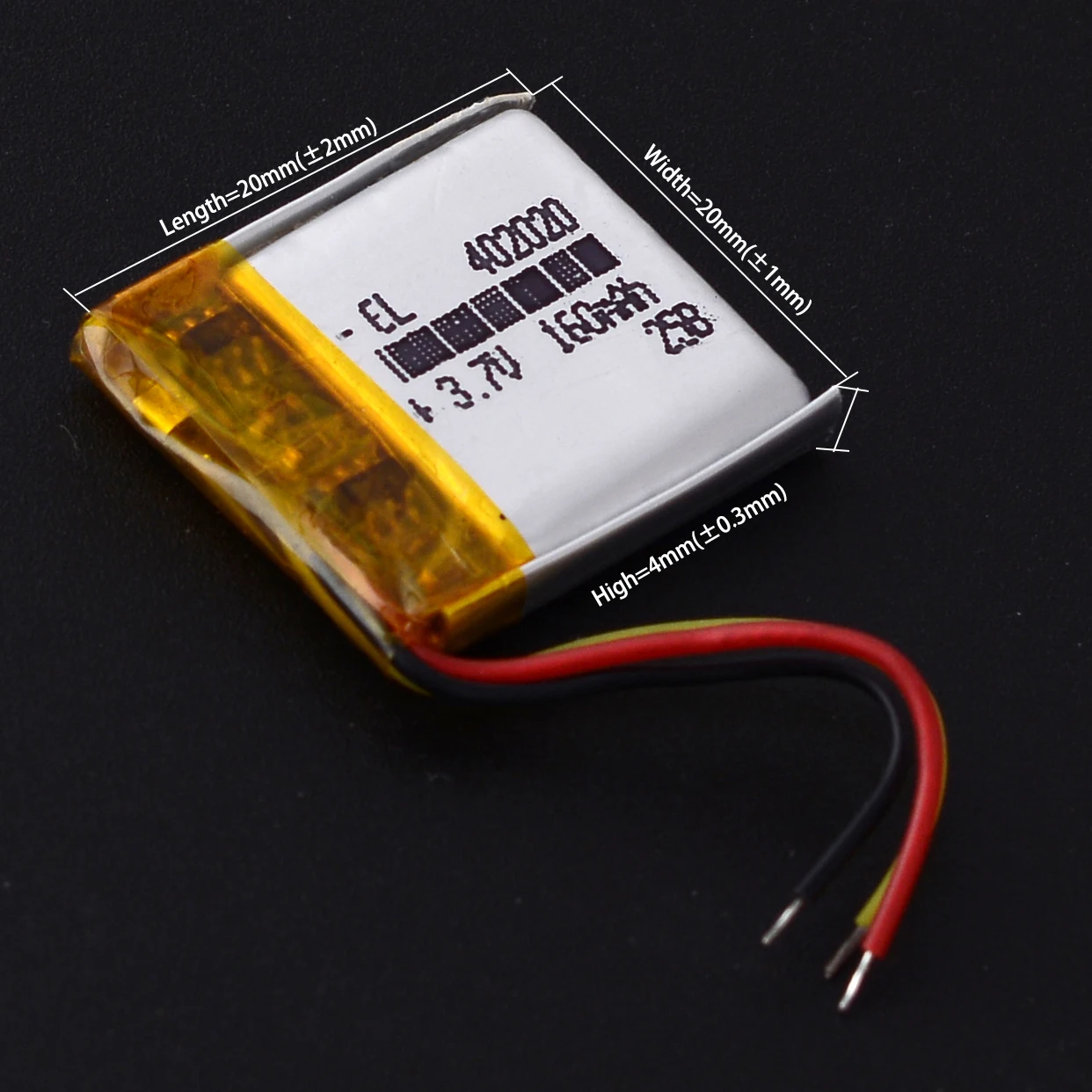 2Pcs/Lot 3Lines 3.7V 302020 402020 502020 150mAh 602020 702020 802020 902020 102020 Li-Polymer Li-ion Battery Lipo Batteries