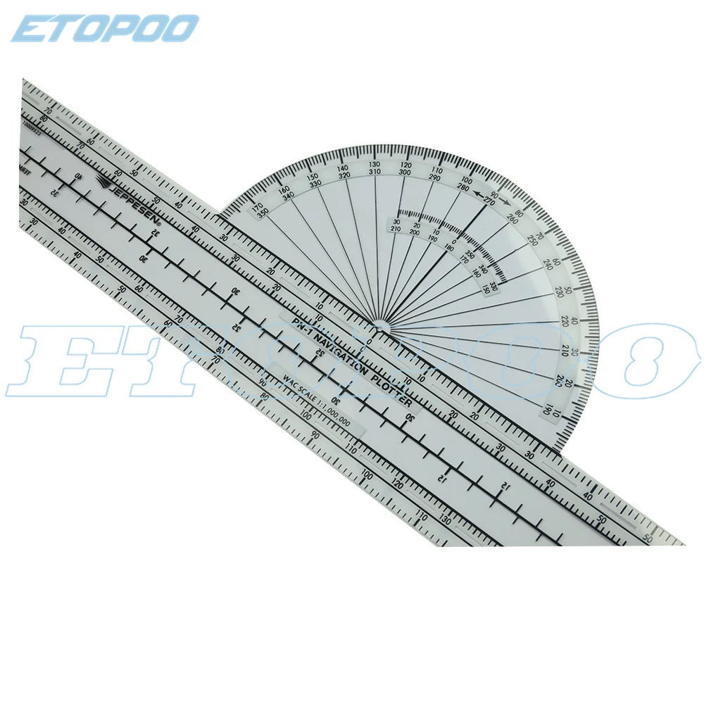 Pilot Slide Rule for Plastic Pilots Military Flight Slide Rule Aviation Flight Ruler Multifunctional navigation ruler protractor