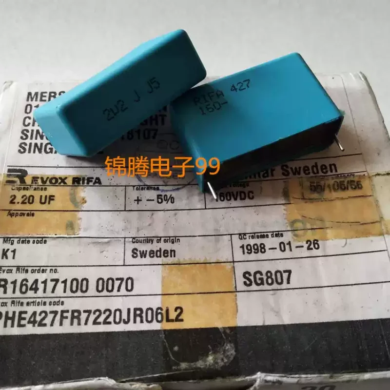 3-10pcs Swedish RIFA PHE427 series 2.2uf 160v 2u2 225J fever infinite film capacitor p38