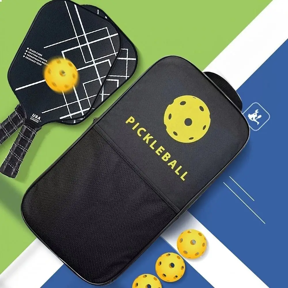 

Новый Оксфордский защитный чехол для весла Pickleball, водонепроницаемая, износостойкая сумка для хранения ракеток, портативный чехол для переноски ракеток большой емкости