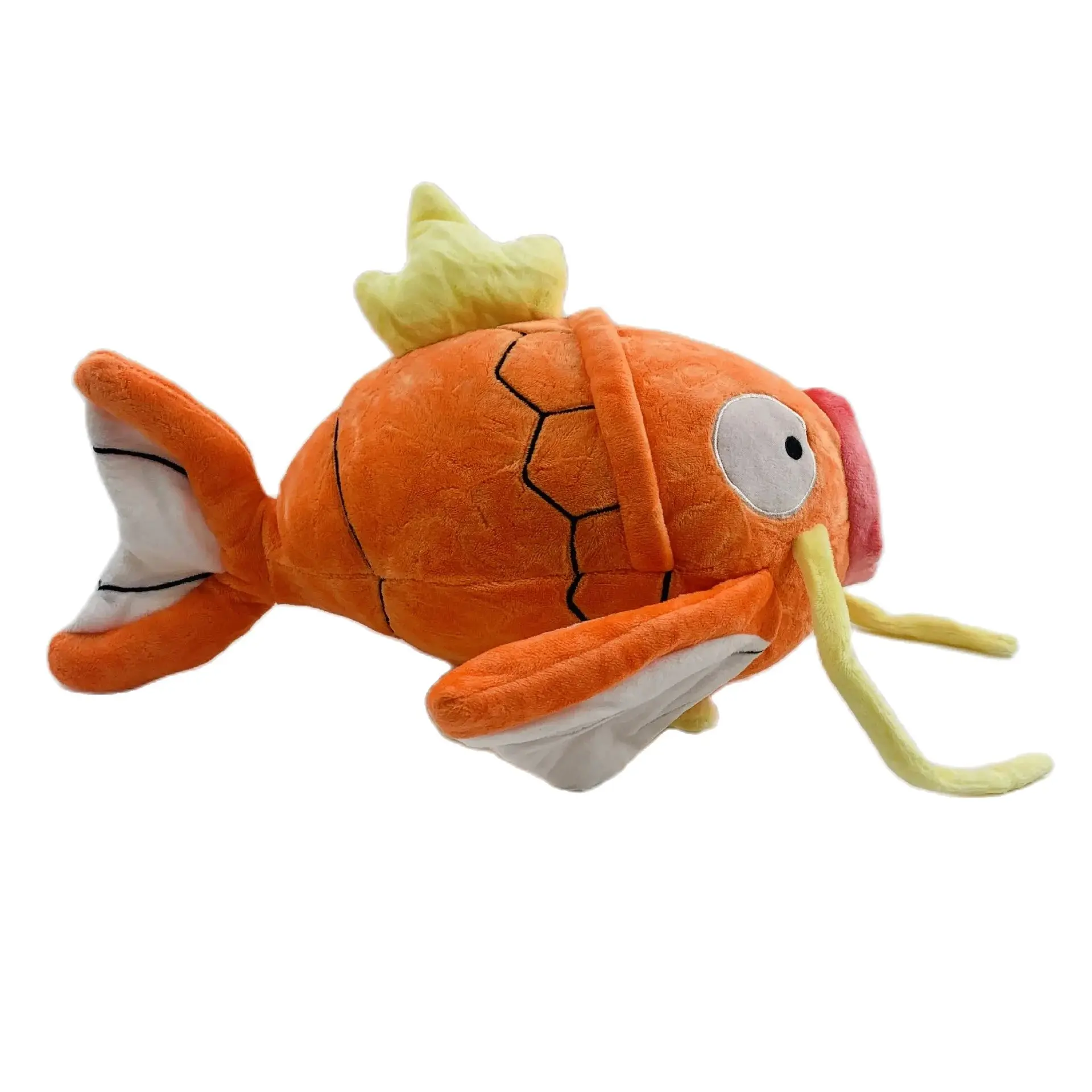 POKEMON 30cm Large Orange Carp King Big Mouth Fish Violent Carp Dragon Juvenile Plush Toy Children's Plush Toy Festival Gift Col