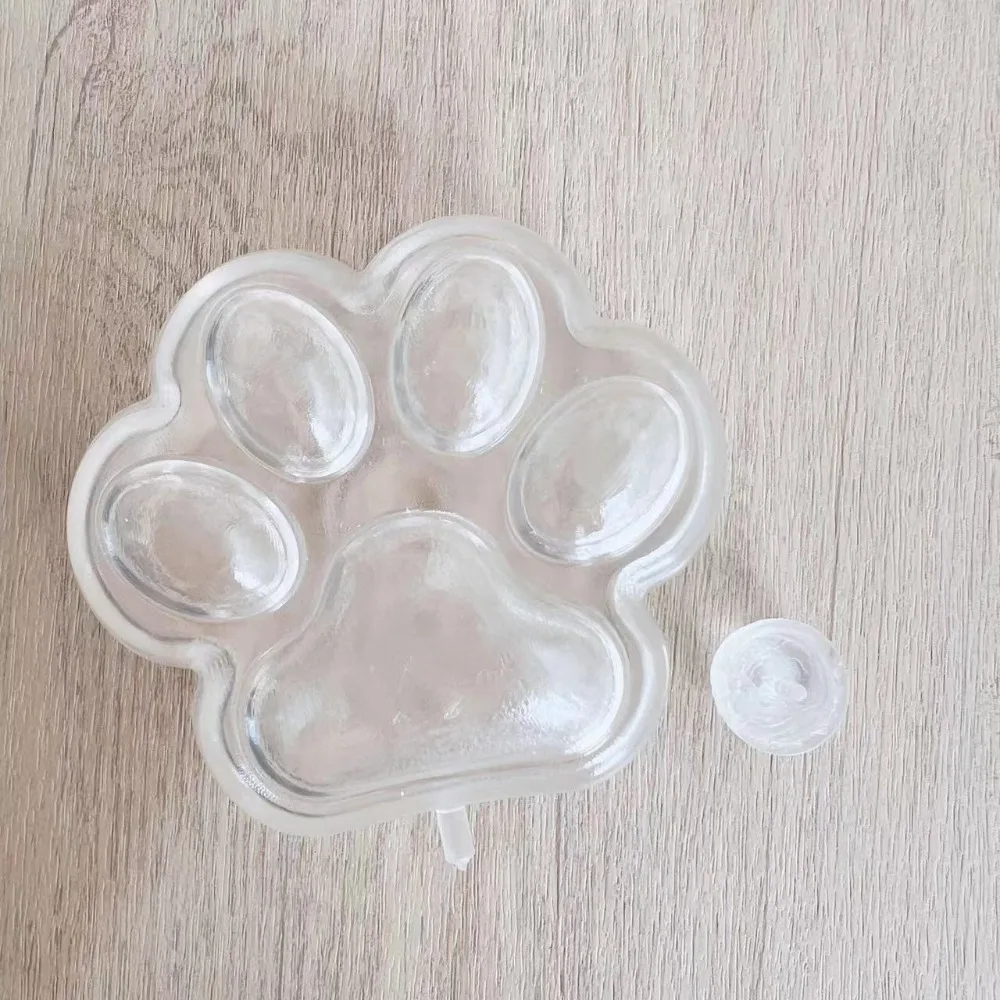 White Transparent Cat Paw TRP Casting Molds Tools DIY Empty Ball Skin Handmade Ball Decompression Slow Rebound Toy