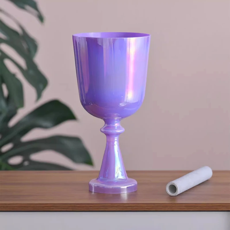Bols chantants en cristal de méditation, bol chant énergétique de pleine conscience, bols de Relaxation spirituelle, Instruments de Percussion de guérison sonore