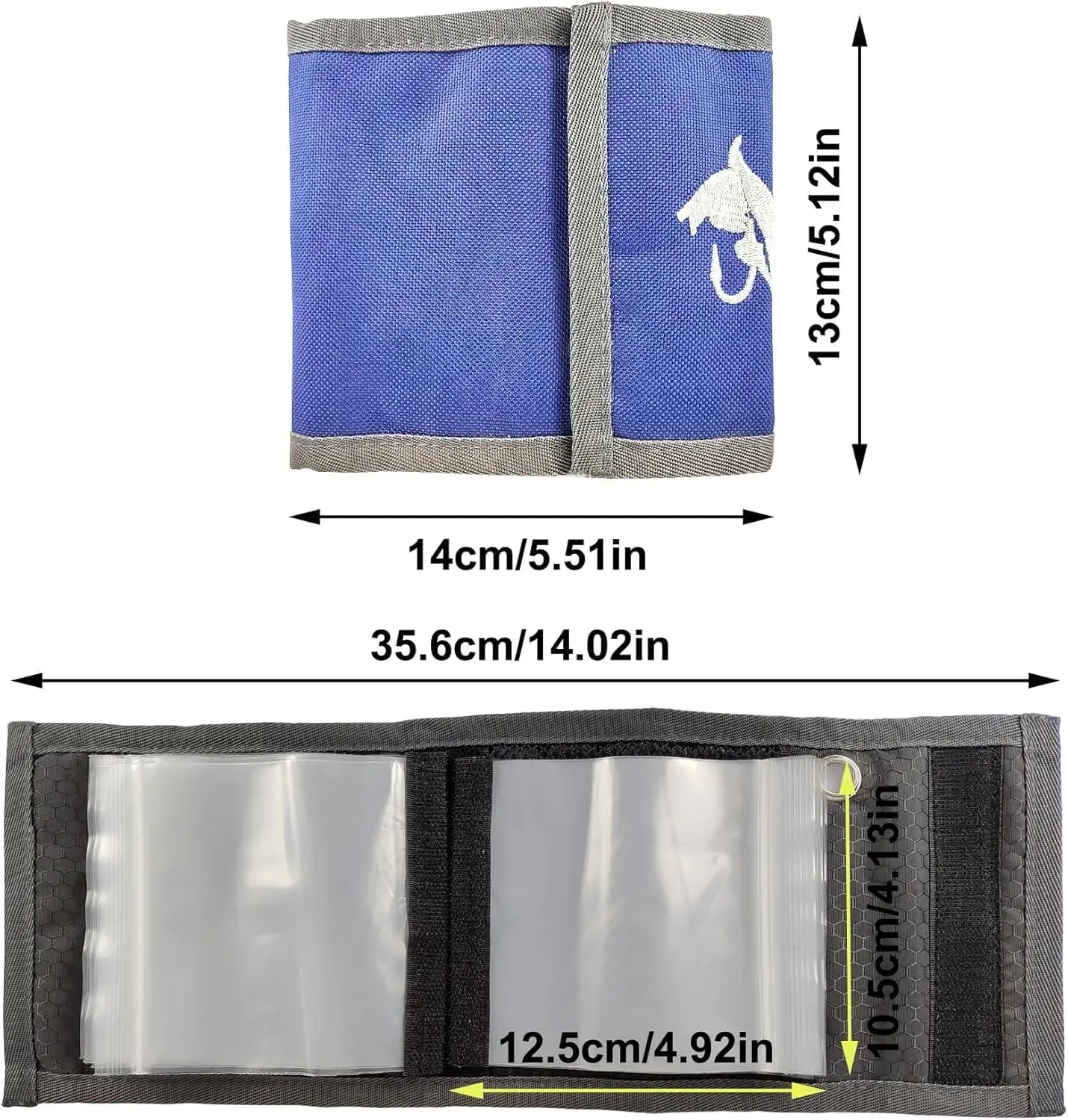 Aventik 10 بكرة يطير الصيد زعيم المحفظة مقاوم للماء خط المنظم حقيبة التخزين دائم البولي ايثيلين يطير الصيد الملحقات #2