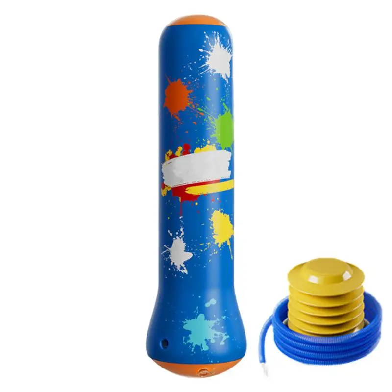 

Blow-up Punching Bag For Kids Boxing Column Tumbler Fun Punching Stand Bag Sandbags Boxing Bag With Pump For Indoor/Outdoor