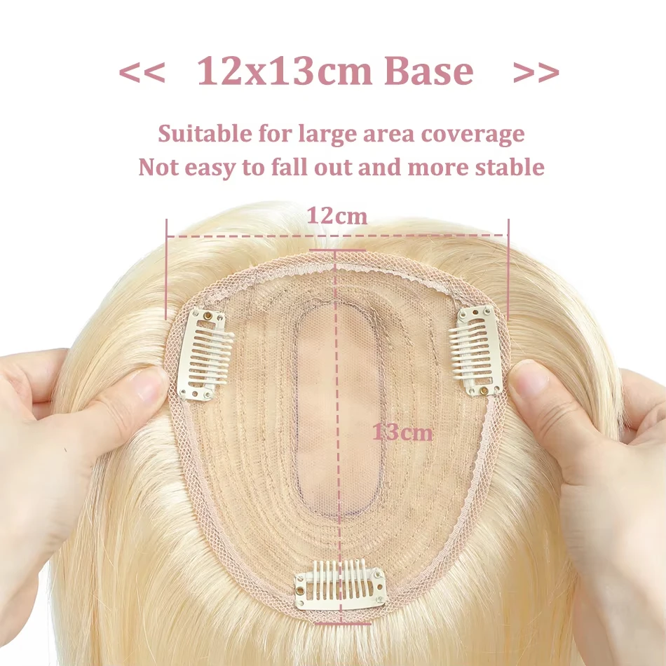 100 % Echthaar-Topper für Krone |   Clip-in-Perücke |   Haarteil mit gezielter Abdeckung |   Großhandel Bulk Günstiger schneller Versand